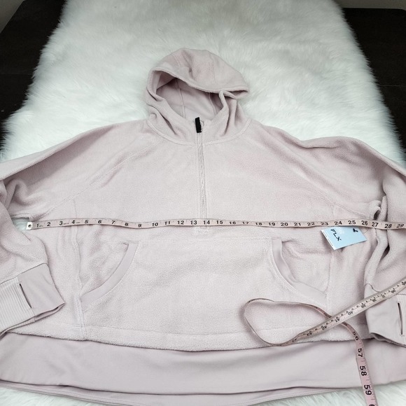 MSRP $60 NWT FLX Ascent 1X Half Zip Pink Fleece Hoodie - Picture 3 of 7